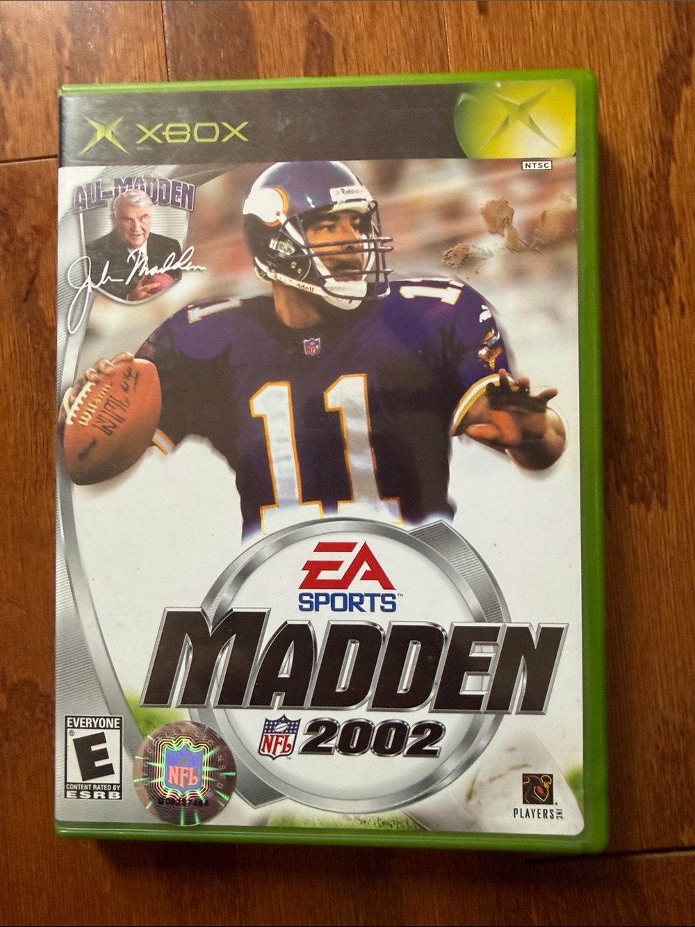 Madden NFL 2002 Original Xbox Football Game with Manual
